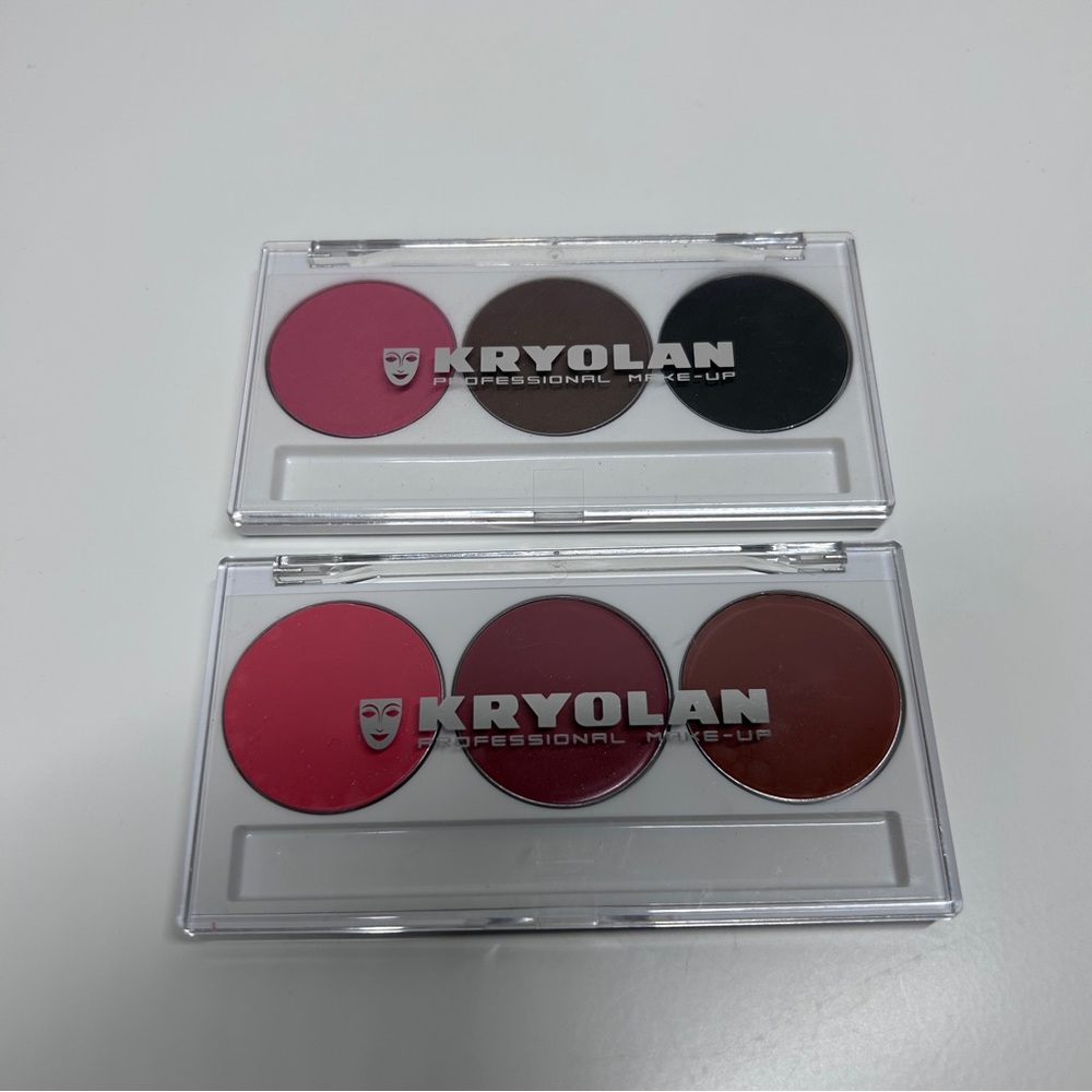 Kryolan Professional Makeup Trios - lip & blush/shadow